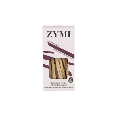 Zymi Organic Breadsticks With Kalamata Olives, Thyme & Oregano 140G 12 Zymi Organic Breadsticks With Kalamata Olives, Thyme & Oregano 140G 12
