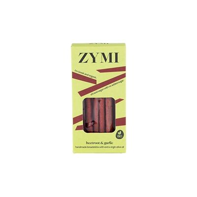 Zymi Organic Breadsticks With Beetroot & Garlic 140G 12 Zymi Organic Breadsticks With Beetroot & Garlic 140G 12