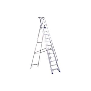 Unbranded Aluminium 10 Steps Ladder With Platform 377860 Unbranded Aluminium 10 Steps Ladder With Platform 377860