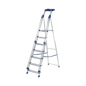 Abru Blue Seal 7 Tread Professional Aluminium Step Ladder Abru Blue Seal 7 Tread Professional Aluminium Step Ladder