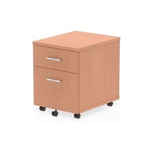 Impulse Mobile Pedestal 2 Drawer Beech - I000064 Impulse Mobile Pedestal 2 Drawer Beech - I000064