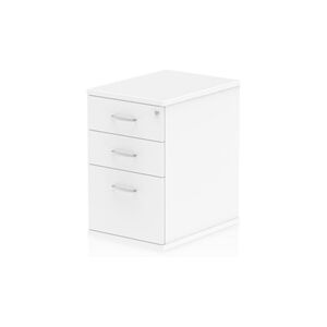 Impulse 600 Desk High Pedestal 3 Drawer White - I000189 Impulse 600 Desk High Pedestal 3 Drawer White - I000189