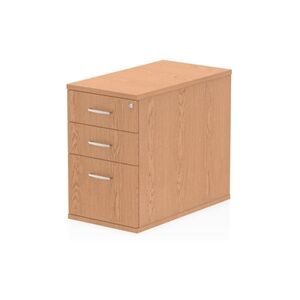 Impulse 800 Desk High Pedestal 3 Drawer Oak - I000779 Impulse 800 Desk High Pedestal 3 Drawer Oak - I000779