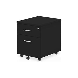 Impulse 2 Drawer Mobile Pedestal Black Impulse 2 Drawer Mobile Pedestal Black