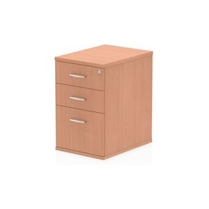 Impulse 600 Desk High Pedestal 3 Drawer Beech - I000069 Impulse 600 Desk High Pedestal 3 Drawer Beech - I000069