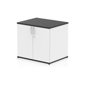 Impulse 600mm Deep Desk High Cupboard Black and White Impulse 600mm Deep Desk High Cupboard Black and White
