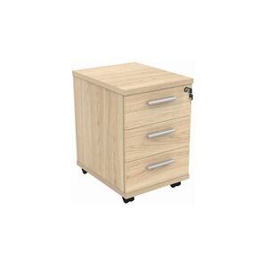 Mobile Under Desk Office Storage Unit 3 Drawers Canadian Oak Mobile Under Desk Office Storage Unit 3 Drawers Canadian Oak