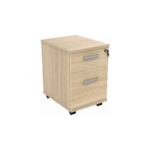 Mobile Under Desk Office Storage Unit 2 Drawers Canadian Oak Mobile Under Desk Office Storage Unit 2 Drawers Canadian Oak