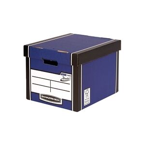 Fellowes Bankers Box Premium Presto Storage Box Blue/White - 7260603 Fellowes Bankers Box Premium Presto Storage Box Blue/White - 7260603