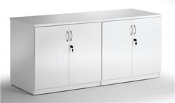 Unbranded High Gloss 1600mm Credenza Twin Cupboard White