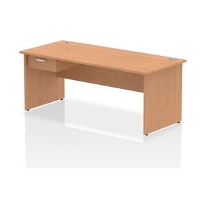 Impulse 1800x800 Desk Oak Top Panel End 1x1 Drawer Fixed Ped Impulse 1800x800 Desk Oak Top Panel End 1x1 Drawer Fixed Ped
