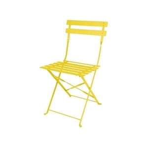 Bolero Perth Mellow Yellow Pavement Style Steel Folding Chairs (2 Pk) Bolero Perth Mellow Yellow Pavement Style Steel Folding Chairs (2 Pk)