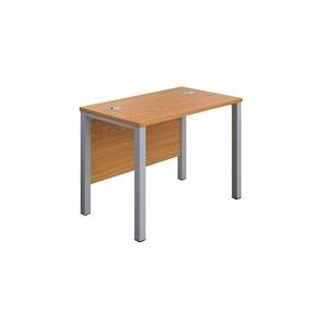 Unbranded Goal Post Rectangular Desk 1000X600 Nova Oak-Silver Unbranded Goal Post Rectangular Desk 1000X600 Nova Oak-Silver