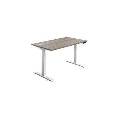 Generic - Height Adjustable Desk 1800x800 - Grey Oak-White - Desk Generic - Height Adjustable Desk 1800x800 - Grey Oak-White - Desk