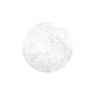 Bolero Round Marble Effect Tabletop White 600mm Bolero Round Marble Effect Tabletop White 600mm