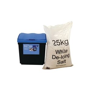 Unbranded 30 Litre Grit Bin and 25kg Salt Kit 389113 Unbranded 30 Litre Grit Bin and 25kg Salt Kit 389113