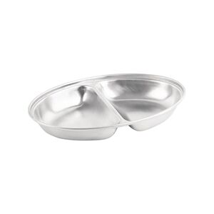 Olympia Oval Vegetable Dish Two Compartments 200mm Olympia Oval Vegetable Dish Two Compartments 200mm