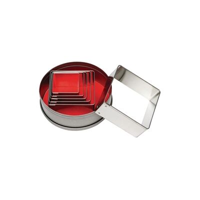 Vogue Square Cookie Cutter Set - 36-70mm - Professional Quality Vogue Square Cookie Cutter Set - 36-70mm - Professional Quality
