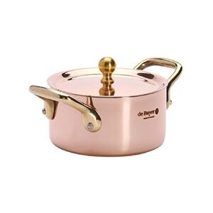 De Buyer Inocuivre Mini Saucepan with Brass Handles 10cm De Buyer Inocuivre Mini Saucepan with Brass Handles 10cm
