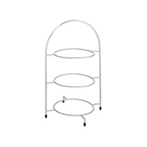 Utopia Chrome Three Tier Cake Stand 240mm Utopia Chrome Three Tier Cake Stand 240mm