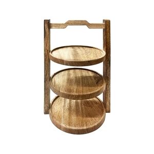 Olympia 3-Tier Stand Mango Wood for 200mm Plates Olympia 3-Tier Stand Mango Wood for 200mm Plates