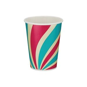 Unbranded Single Wall Paper Cold Cup PE lined 12oz Assorted (Pack of 1000) Unbranded Single Wall Paper Cold Cup PE lined 12oz Assorted (Pack of 1000)