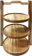Olympia 3-Tier Stand Mango Wood for 200mm Plates