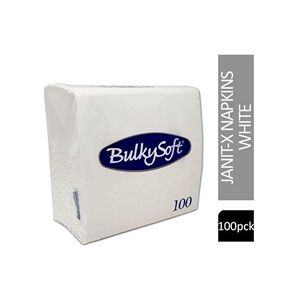 Janit-X Paper Napkins - 40cm x 40cm - 2-Ply White - 100's Pack Janit-X Paper Napkins - 40cm x 40cm - 2-Ply White - 100's Pack
