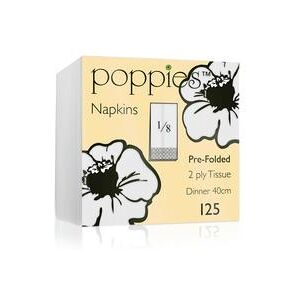 Poppies 2-Ply Napkins 8 Fold 40cm White (Pack of 2000) 4028WH/CASE Poppies 2-Ply Napkins 8 Fold 40cm White (Pack of 2000) 4028WH/CASE