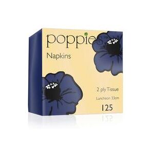 Poppies 2-Ply Napkins 4 Fold 33cm Navy Blue (Pack of 2000) 3324NB/CASE Poppies 2-Ply Napkins 4 Fold 33cm Navy Blue (Pack of 2000) 3324NB/CASE