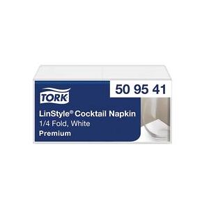 Tork LinStyle White Cocktail Napkin - 24x24cm - 100 pcs Tork LinStyle White Cocktail Napkin - 24x24cm - 100 pcs