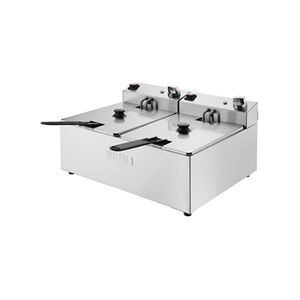 Buffalo Twin Tank Twin Basket 2x5Ltr Countertop Fryer 2x2.8kW Buffalo Twin Tank Twin Basket 2x5Ltr Countertop Fryer 2x2.8kW