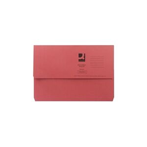 Q-Connect Document Wallet Foolscap Red (Pack of 50) Ref KF23016 Q-Connect Document Wallet Foolscap Red (Pack of 50) Ref KF23016