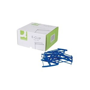 Q-Connect Binding E-Clip 60mm Blue (Pack of 100) Ref KF02282 Q-Connect Binding E-Clip 60mm Blue (Pack of 100) Ref KF02282