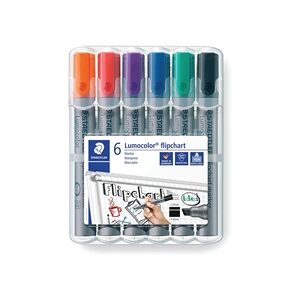 Staedtler Flipchart Marker Assorted (6 Pack) 356Wp6 Staedtler Flipchart Marker Assorted (6 Pack) 356Wp6
