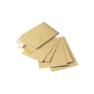 Q-Connect Envelope Gusset 305x254x25mm Peel and Seal Manilla Pack 100 Q-Connect Envelope Gusset 305x254x25mm Peel and Seal Manilla Pack 100