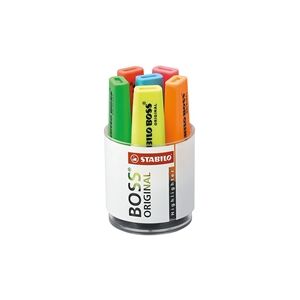 Stabilo Boss Original Highlighter Desk Set Assorted (Pack of 6) 7006 Stabilo Boss Original Highlighter Desk Set Assorted (Pack of 6) 7006