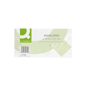 Q-Connect DL Envelopes Plain Wallet Self Seal 80gsm White - KF02712 Q-Connect DL Envelopes Plain Wallet Self Seal 80gsm White - KF02712