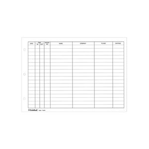 Exacompta Guildhall Loose-Leaf Visitors Book Refill (50 Pack) T40/R Exacompta Guildhall Loose-Leaf Visitors Book Refill (50 Pack) T40/R