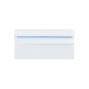 Q-Connect DL Envelopes Recycled Self Seal 100gsm White (Pack - KF3504 Q-Connect DL Envelopes Recycled Self Seal 100gsm White (Pack - KF3504