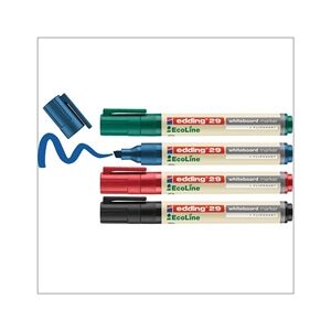 edding e-29 EcoLine Whiteboard Marker Chisel Tip Assorted Ref edding e-29 EcoLine Whiteboard Marker Chisel Tip Assorted Ref