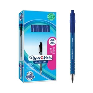 Papermate Paper Mate FlexGrip Gel Pen Blue PK12 Papermate Paper Mate FlexGrip Gel Pen Blue PK12