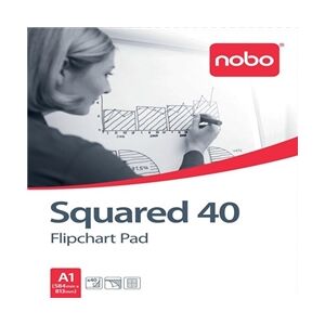 Nobo Squared Flipchart Pad A1 40 Sheet (5 Pack) Nobo Squared Flipchart Pad A1 40 Sheet (5 Pack)