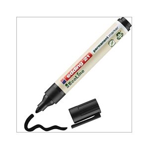 Edding 21 Ecoline Permanent Markers Black (Pack of 10) 4-21001 Edding 21 Ecoline Permanent Markers Black (Pack of 10) 4-21001