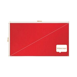 Nobo Impression Pro Widescreen Red Felt Board 1550x870mm Nobo Impression Pro Widescreen Red Felt Board 1550x870mm