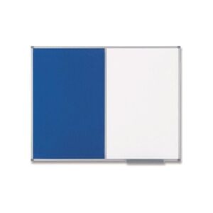 Nobo Classic Combi Blue Felt/Steel noticeboard, 1200 x 900mm Nobo Classic Combi Blue Felt/Steel noticeboard, 1200 x 900mm