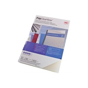GBC PolyClearView A4 Frosted Clear Binding Covers (50 Pack) GBC PolyClearView A4 Frosted Clear Binding Covers (50 Pack)