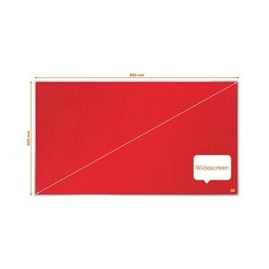 Nobo Impression Pro Widescreen Red Felt Board 890x500mm Nobo Impression Pro Widescreen Red Felt Board 890x500mm