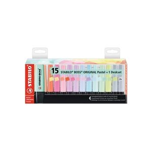 Stabilo Boss Original Highlighters Desk Set Pastel (Pack 15) 7015-02-5 Stabilo Boss Original Highlighters Desk Set Pastel (Pack 15) 7015-02-5