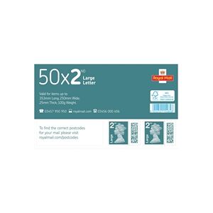 Royal Mail - Second Class Large Letter Stamps Royal Mail - Second Class Large Letter Stamps